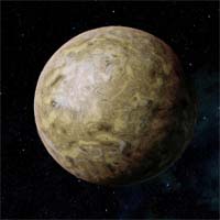 Капек - каменистая и безводная планета, покрытая водородно-этановым туманом, которую жестоко обжигает жар белого солнца. Сера и железо окрашивают поверхность Капека в черный и желтый цвета