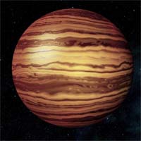 Мнемозина - коричневый карлик с массой, превышающей массу Юпитера в 37 раз. Карлик достаточно молод, внутри еще протекают ядерные реакции. Он светится и выделяет больше тепла, чем получает от своей звезды - Торн. Атмосфера Мнемозины имеет температуру выше 1800 градусов по Кельвину (1500 по Цельсию).