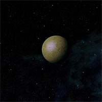 Благодаря гравитационной связи со звездой Зеленой, у Непимы имеется "полюс холода" и "полюс жары".