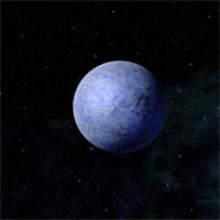 Теган закрывает трио планет этой системы, исследованных только при помощи зондирования. Этот замерзший шар с существенным содержанием олова в коре удерживает лишь тонкую атмосферу из углекислого и угарного газов