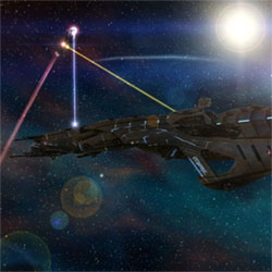 Nexus: The Jupiter Incident. Fight with gunboats.